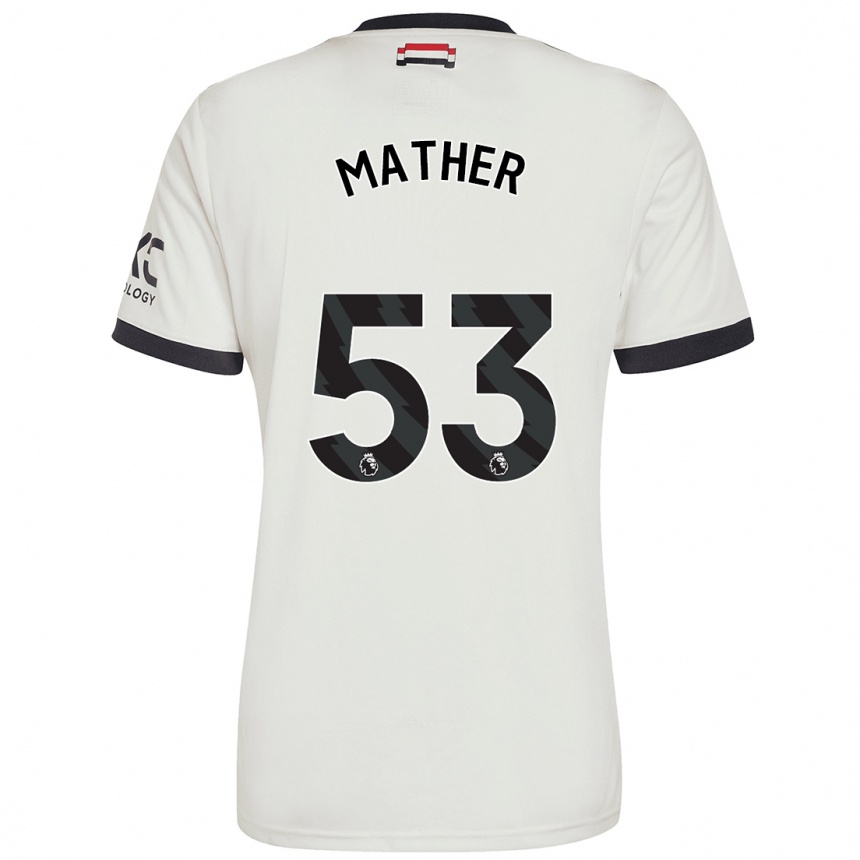 Niño Fútbol Camiseta Sam Mather #53 Blanquecino Equipación Tercera 2024/25 Argentina