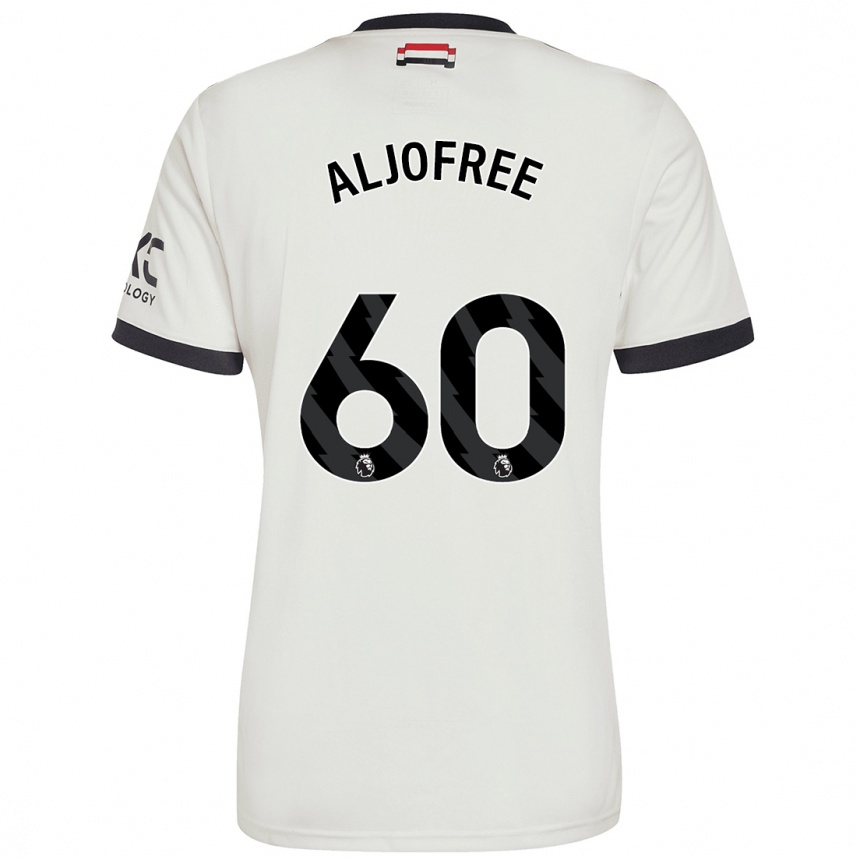 Niño Fútbol Camiseta Sonny Aljofree #60 Blanquecino Equipación Tercera 2024/25 Argentina