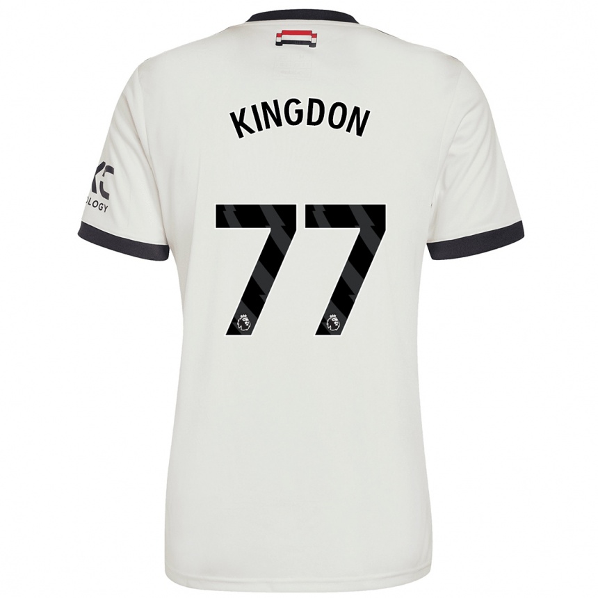 Niño Fútbol Camiseta Jack Kingdon #77 Blanquecino Equipación Tercera 2024/25 Argentina