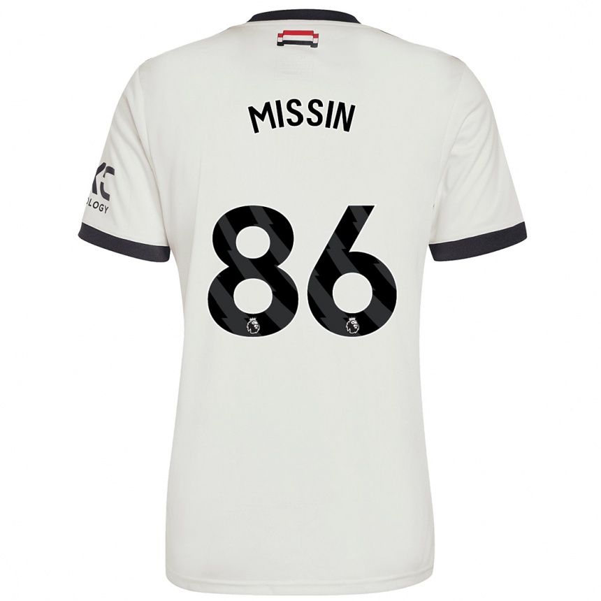 Niño Fútbol Camiseta Ashton Missin #86 Blanquecino Equipación Tercera 2024/25 Argentina