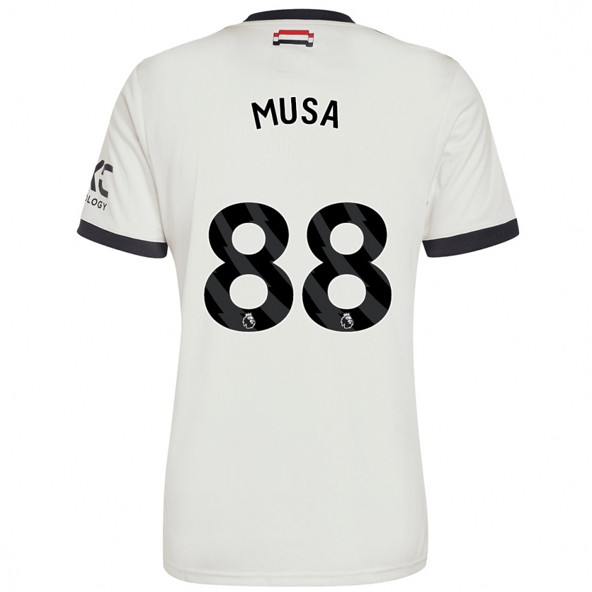 Niño Fútbol Camiseta Victor Musa #88 Blanquecino Equipación Tercera 2024/25 Argentina