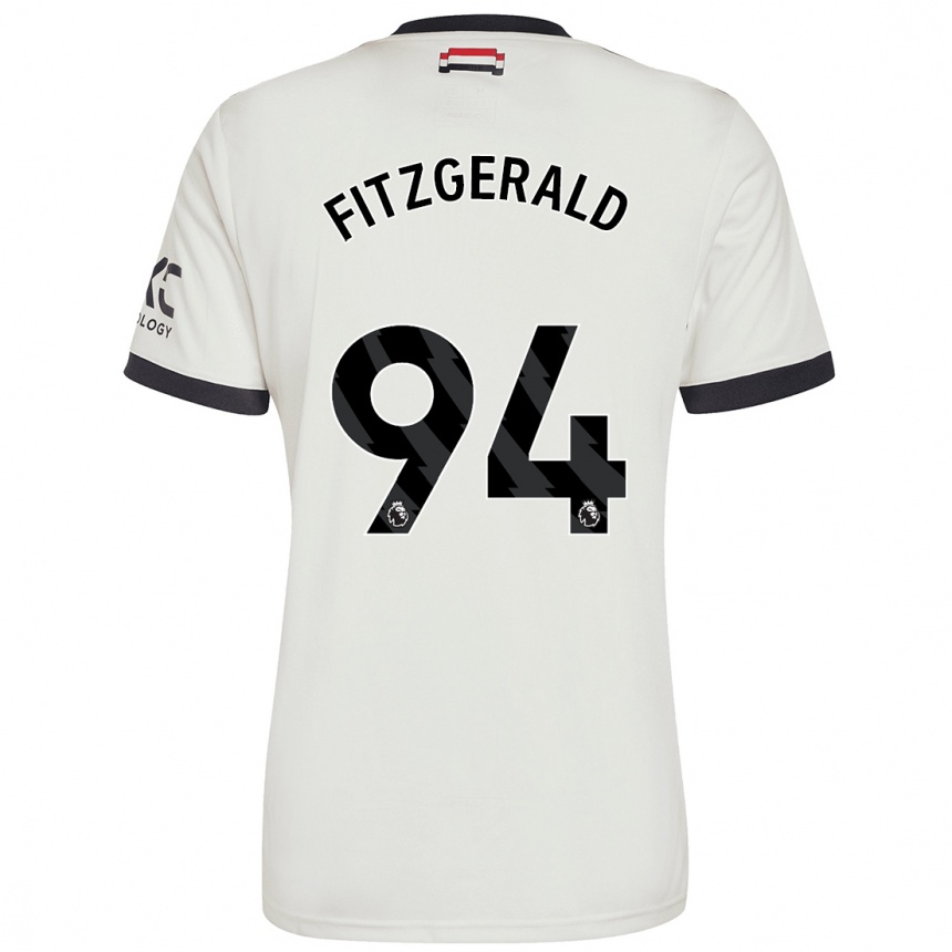 Niño Fútbol Camiseta Jayce Fitzgerald #94 Blanquecino Equipación Tercera 2024/25 Argentina