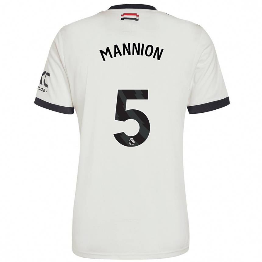 Niño Fútbol Camiseta Aoife Mannion #5 Blanquecino Equipación Tercera 2024/25 Argentina