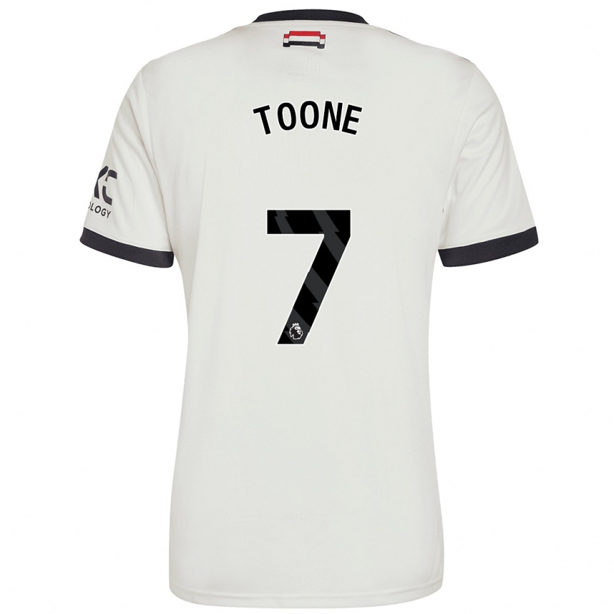 Niño Fútbol Camiseta Ella Toone #7 Blanquecino Equipación Tercera 2024/25 Argentina