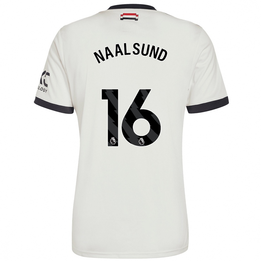 Niño Fútbol Camiseta Lisa Naalsund #16 Blanquecino Equipación Tercera 2024/25 Argentina