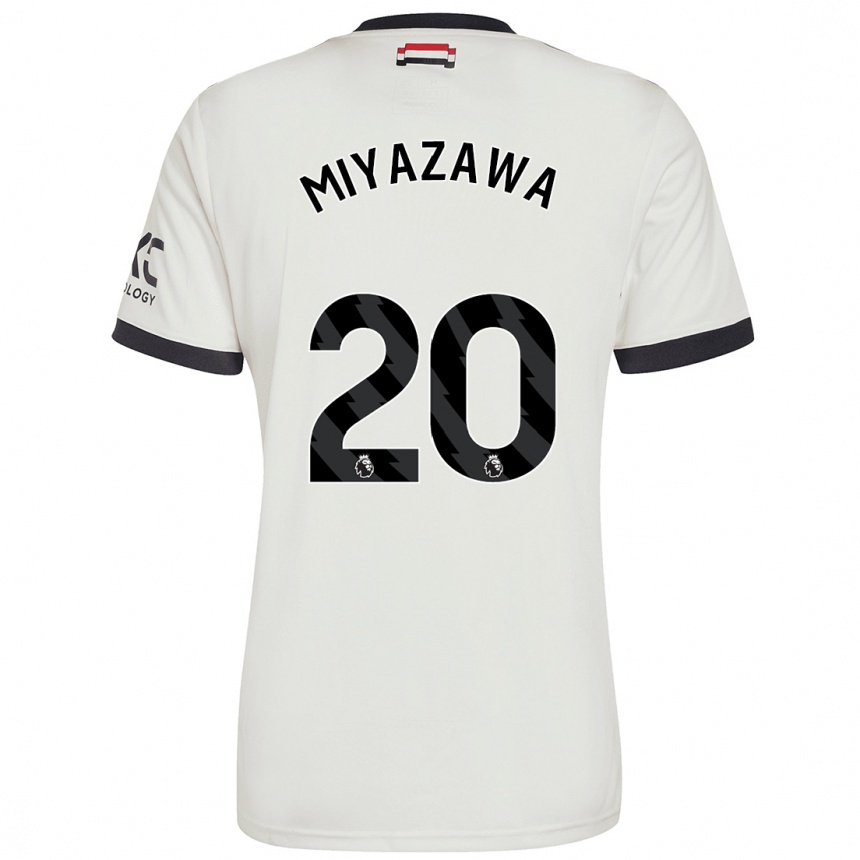 Niño Fútbol Camiseta Hinata Miyazawa #20 Blanquecino Equipación Tercera 2024/25 Argentina