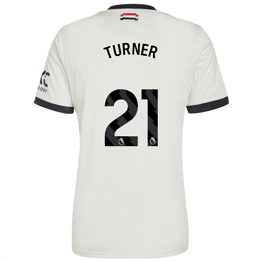 Niño Fútbol Camiseta Millie Turner #21 Blanquecino Equipación Tercera 2024/25 Argentina