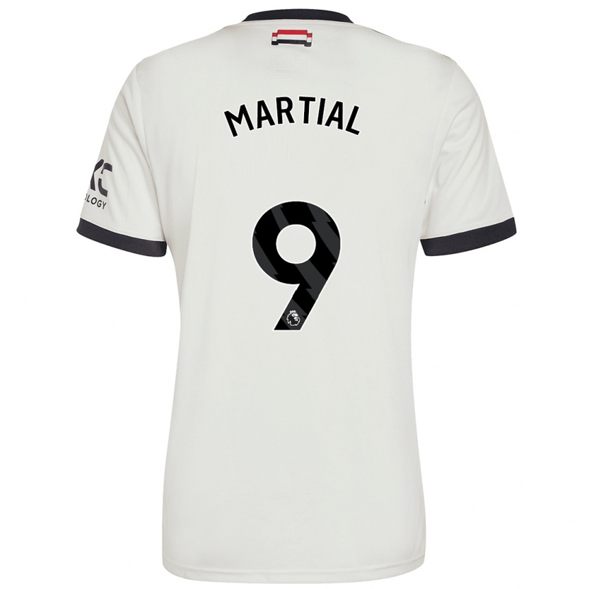 Niño Fútbol Camiseta Anthony Martial #9 Blanquecino Equipación Tercera 2024/25 Argentina