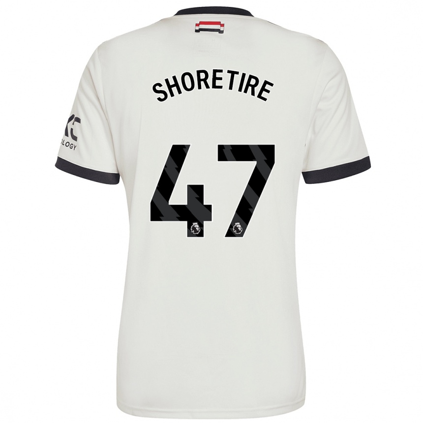 Niño Fútbol Camiseta Shola Shoretire #47 Blanquecino Equipación Tercera 2024/25 Argentina