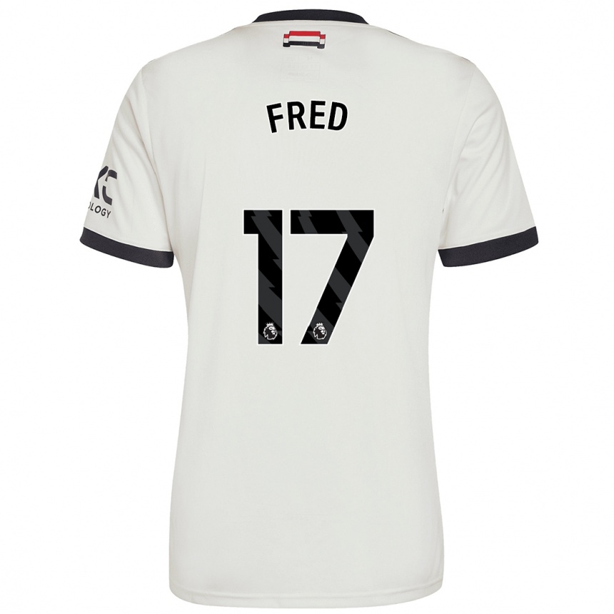 Niño Fútbol Camiseta Fred #17 Blanquecino Equipación Tercera 2024/25 Argentina