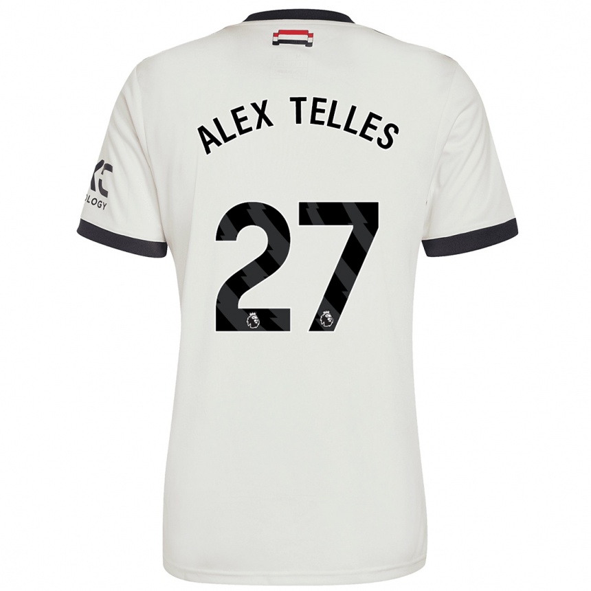 Niño Fútbol Camiseta Alex Nicolao Telles #27 Blanquecino Equipación Tercera 2024/25 Argentina