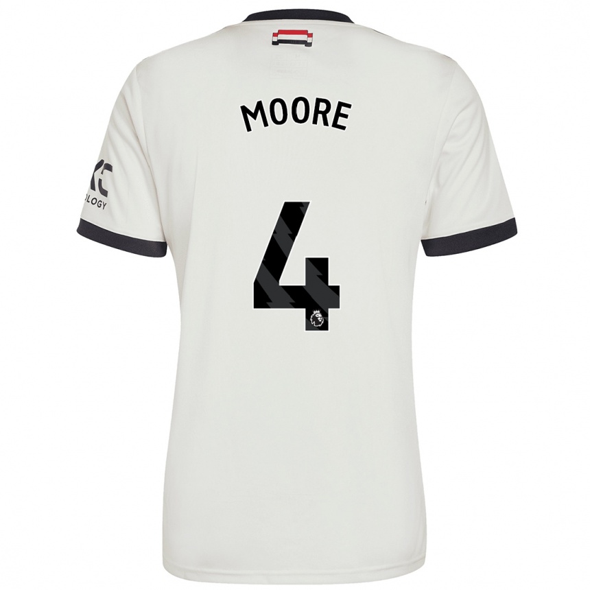 Niño Fútbol Camiseta Jade Moore #4 Blanquecino Equipación Tercera 2024/25 Argentina