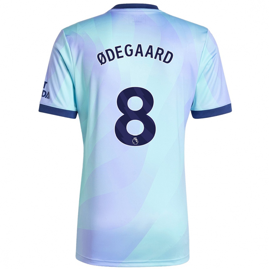 Niño Fútbol Camiseta Martin Odegaard #8 Agua Equipación Tercera 2024/25 Argentina