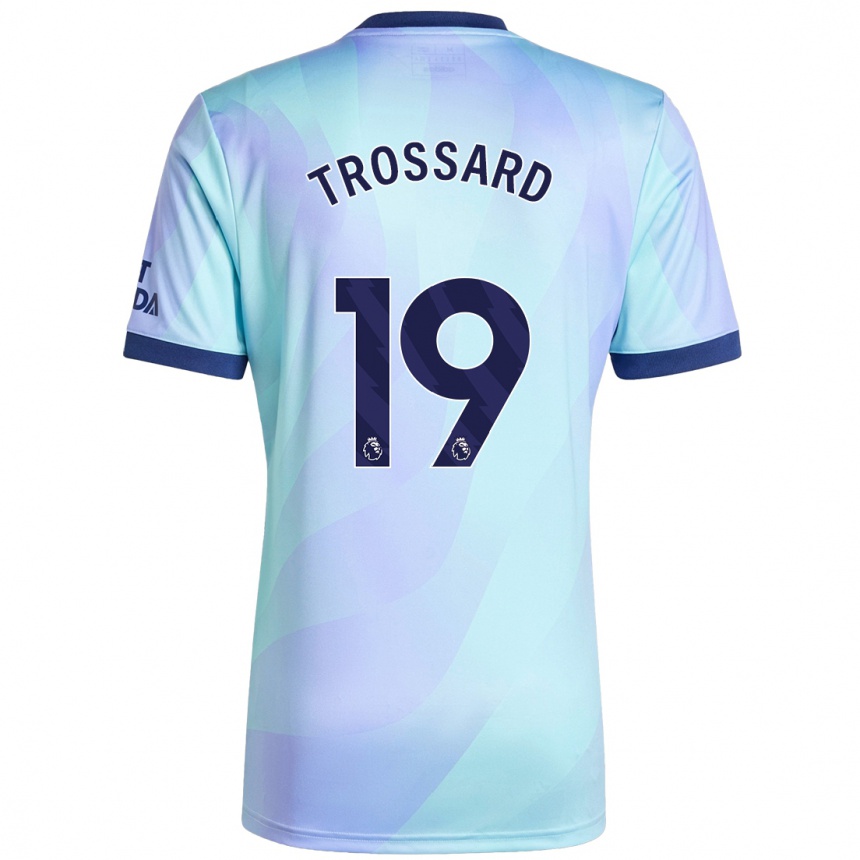 Niño Fútbol Camiseta Leandro Trossard #19 Agua Equipación Tercera 2024/25 Argentina