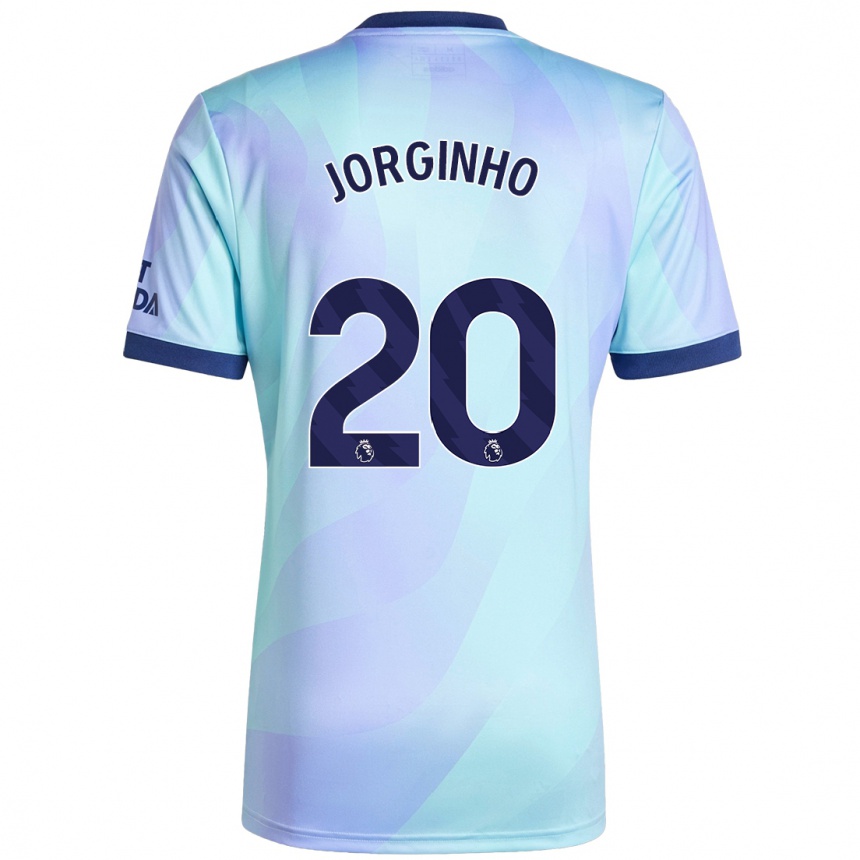 Niño Fútbol Camiseta Jorginho #20 Agua Equipación Tercera 2024/25 Argentina