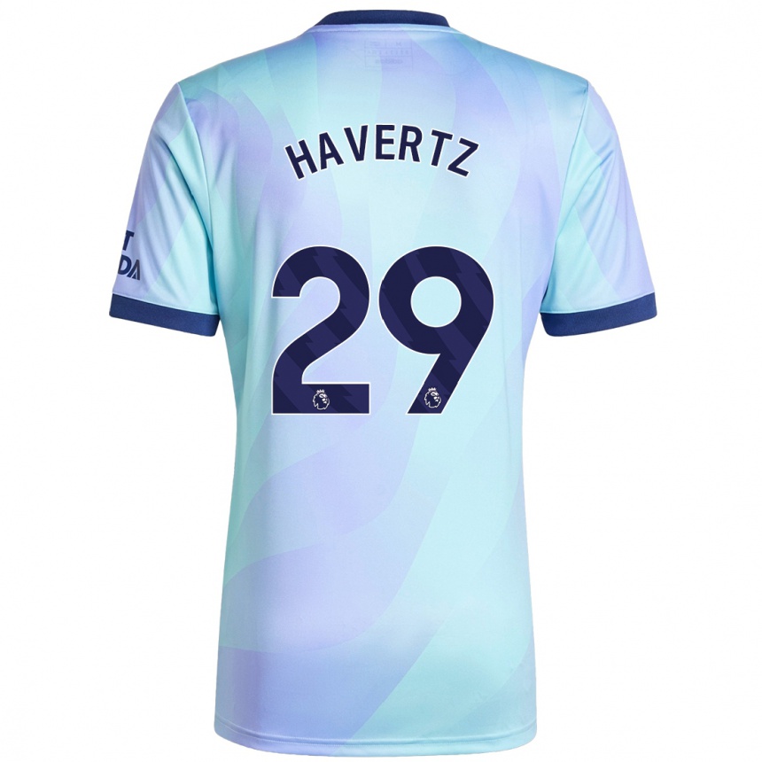 Niño Fútbol Camiseta Kai Havertz #29 Agua Equipación Tercera 2024/25 Argentina