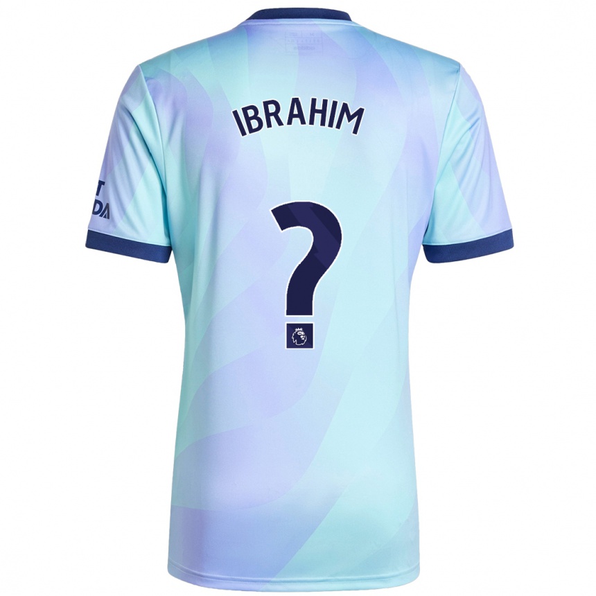 Niño Fútbol Camiseta Bradley Ibrahim #0 Agua Equipación Tercera 2024/25 Argentina