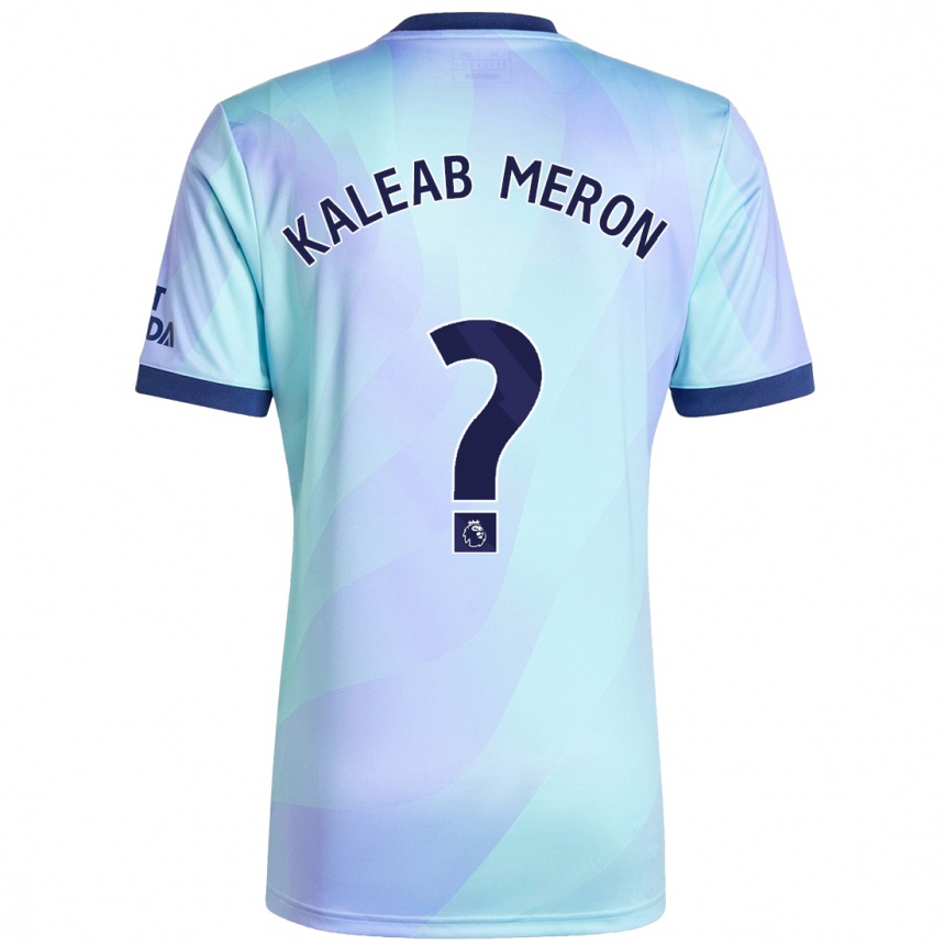 Niño Fútbol Camiseta Kaleab Meron #0 Agua Equipación Tercera 2024/25 Argentina