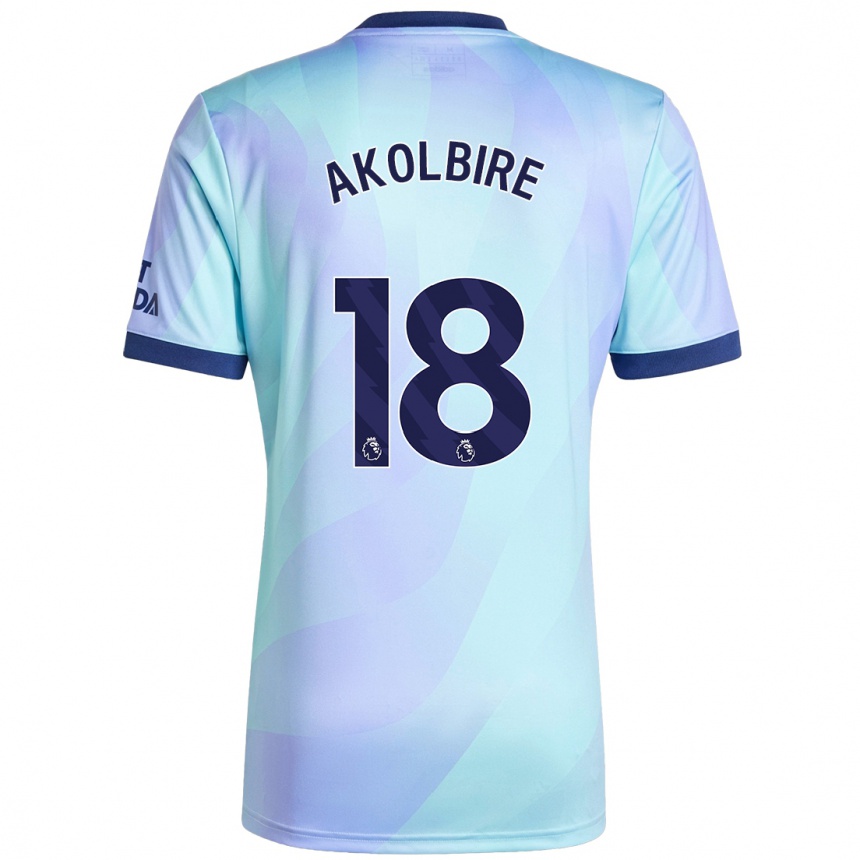 Niño Fútbol Camiseta Bless Akolbire #18 Agua Equipación Tercera 2024/25 Argentina