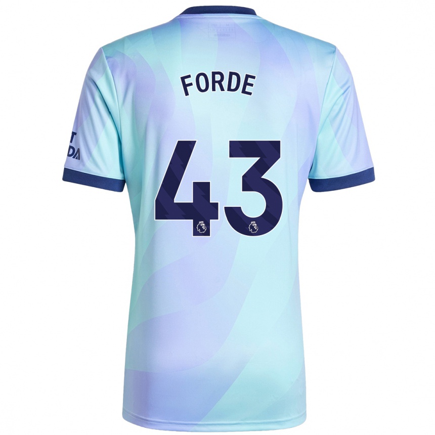 Niño Fútbol Camiseta Romari Forde #43 Agua Equipación Tercera 2024/25 Argentina