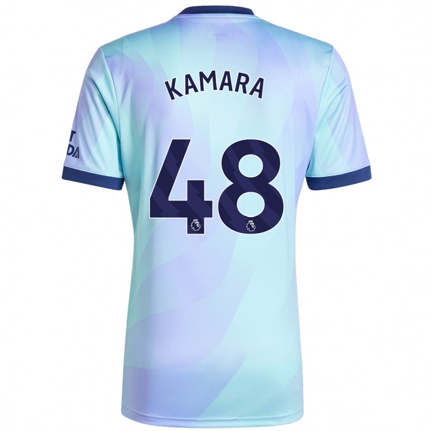 Niño Fútbol Camiseta Osman Kamara #48 Agua Equipación Tercera 2024/25 Argentina