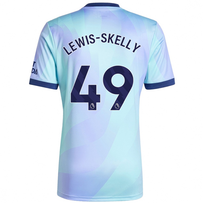 Niño Fútbol Camiseta Myles Lewis-Skelly #49 Agua Equipación Tercera 2024/25 Argentina