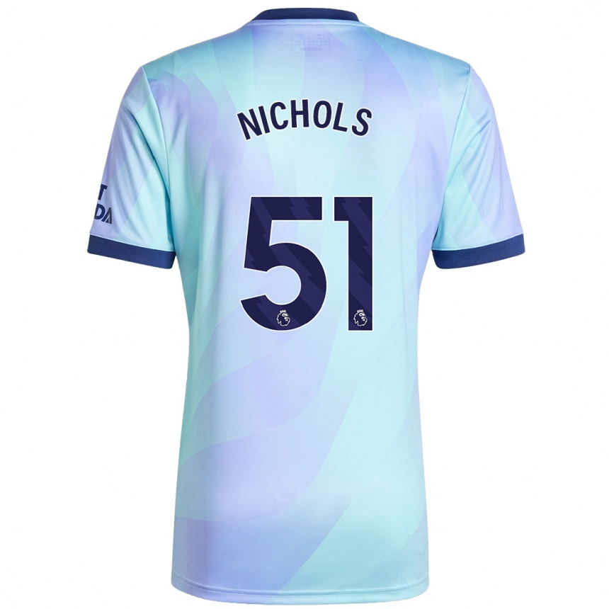 Niño Fútbol Camiseta Josh Nichols #51 Agua Equipación Tercera 2024/25 Argentina