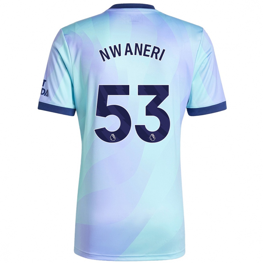 Niño Fútbol Camiseta Ethan Nwaneri #53 Agua Equipación Tercera 2024/25 Argentina