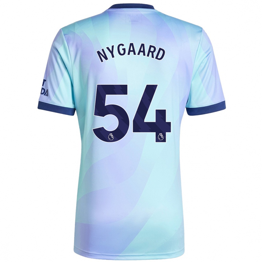 Niño Fútbol Camiseta Lucas Nygaard #54 Agua Equipación Tercera 2024/25 Argentina