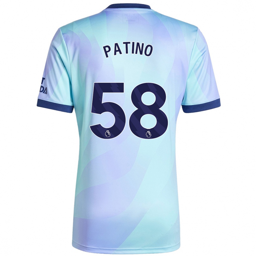 Niño Fútbol Camiseta Charlie Patino #58 Agua Equipación Tercera 2024/25 Argentina