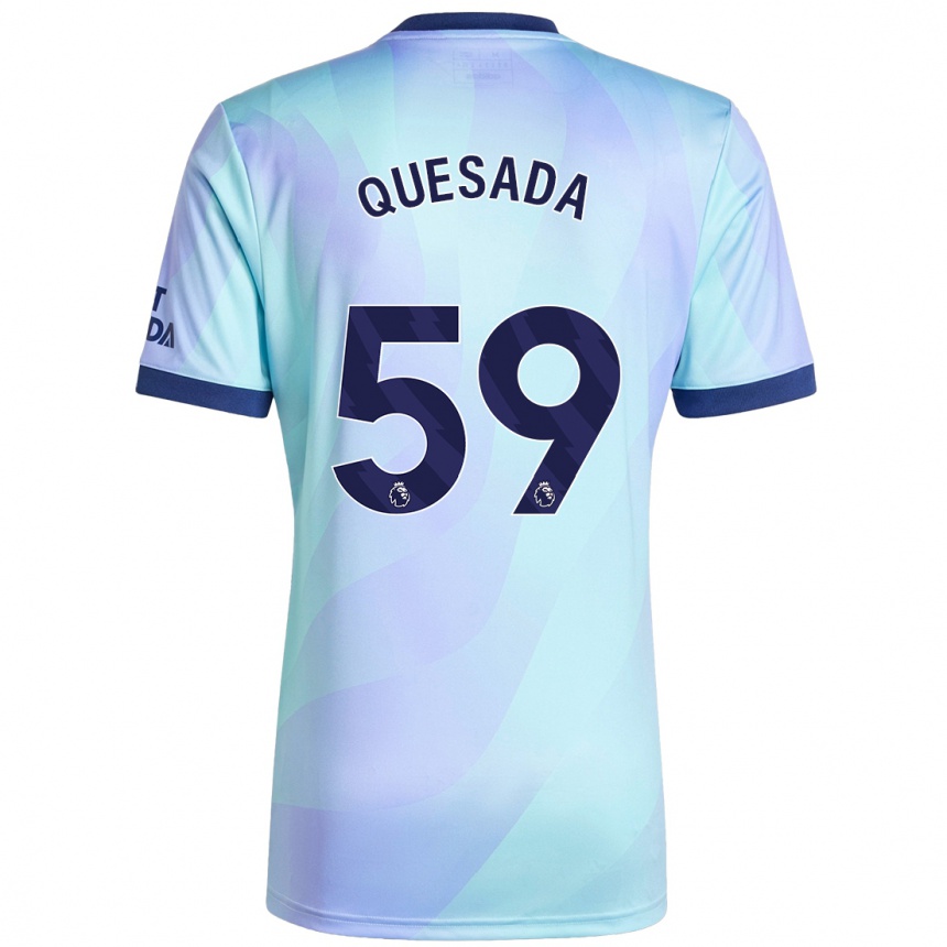 Niño Fútbol Camiseta Elián Quesada #59 Agua Equipación Tercera 2024/25 Argentina