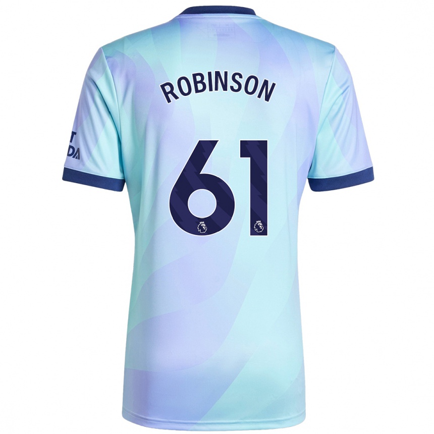 Niño Fútbol Camiseta Josh Robinson #61 Agua Equipación Tercera 2024/25 Argentina