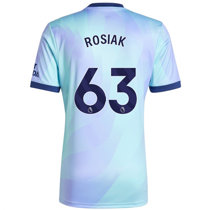 Niño Fútbol Camiseta Michal Rosiak #63 Agua Equipación Tercera 2024/25 Argentina