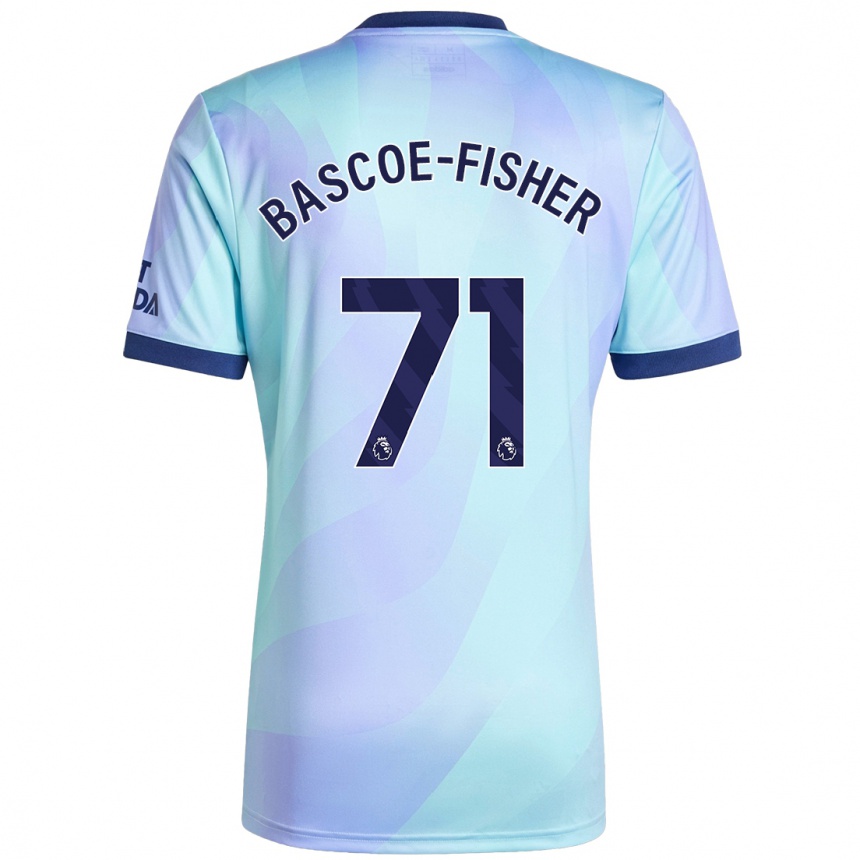 Niño Fútbol Camiseta Jakai Bascoe-Fisher #71 Agua Equipación Tercera 2024/25 Argentina