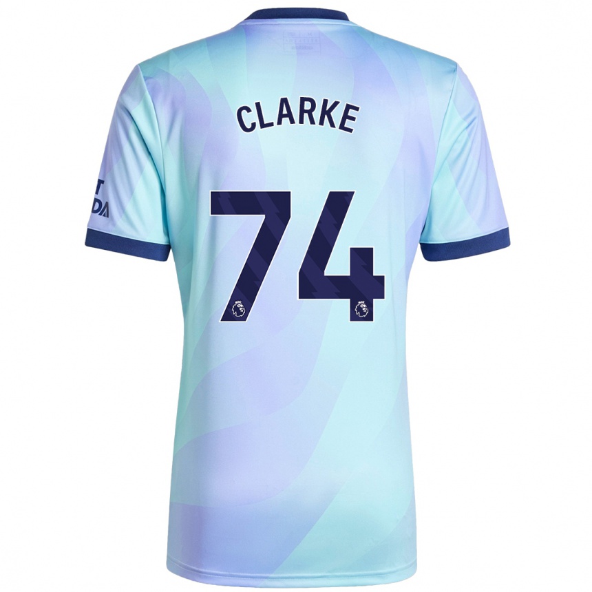 Niño Fútbol Camiseta Brayden Clarke #74 Agua Equipación Tercera 2024/25 Argentina