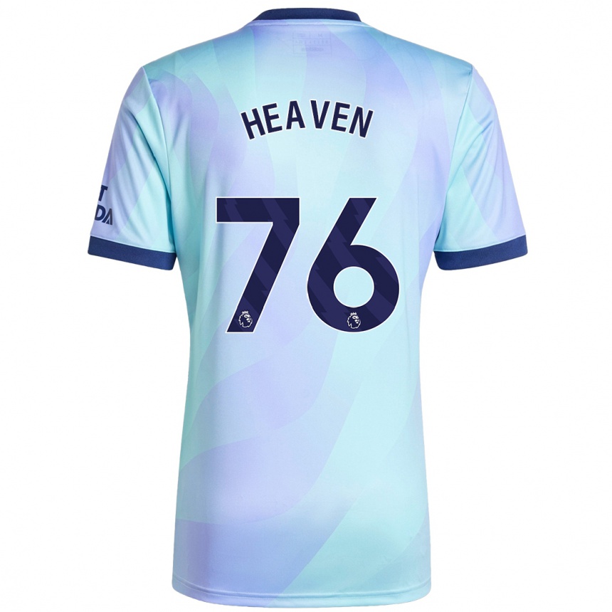 Niño Fútbol Camiseta Ayden Heaven #76 Agua Equipación Tercera 2024/25 Argentina