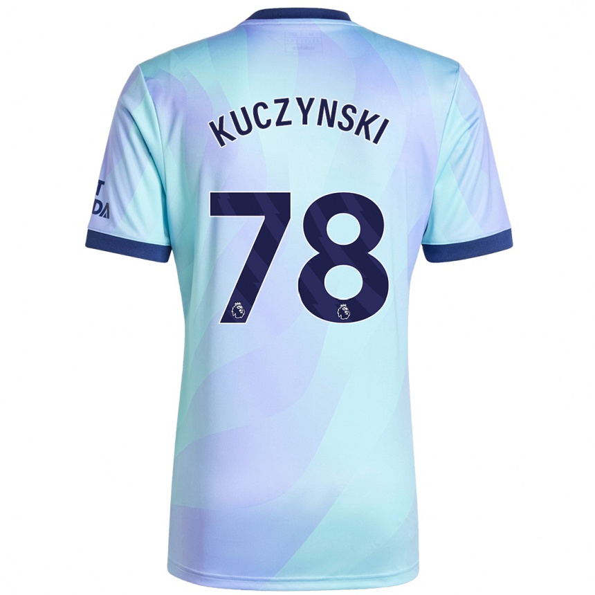 Niño Fútbol Camiseta Max Kuczynski #78 Agua Equipación Tercera 2024/25 Argentina