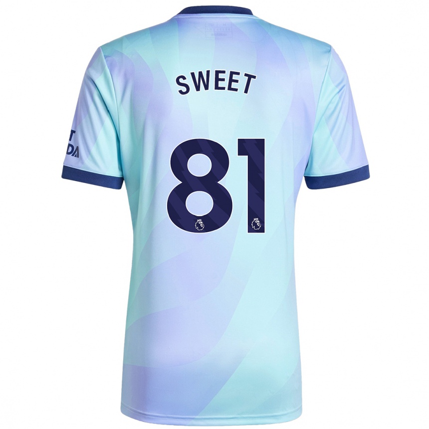 Niño Fútbol Camiseta Will Sweet #81 Agua Equipación Tercera 2024/25 Argentina