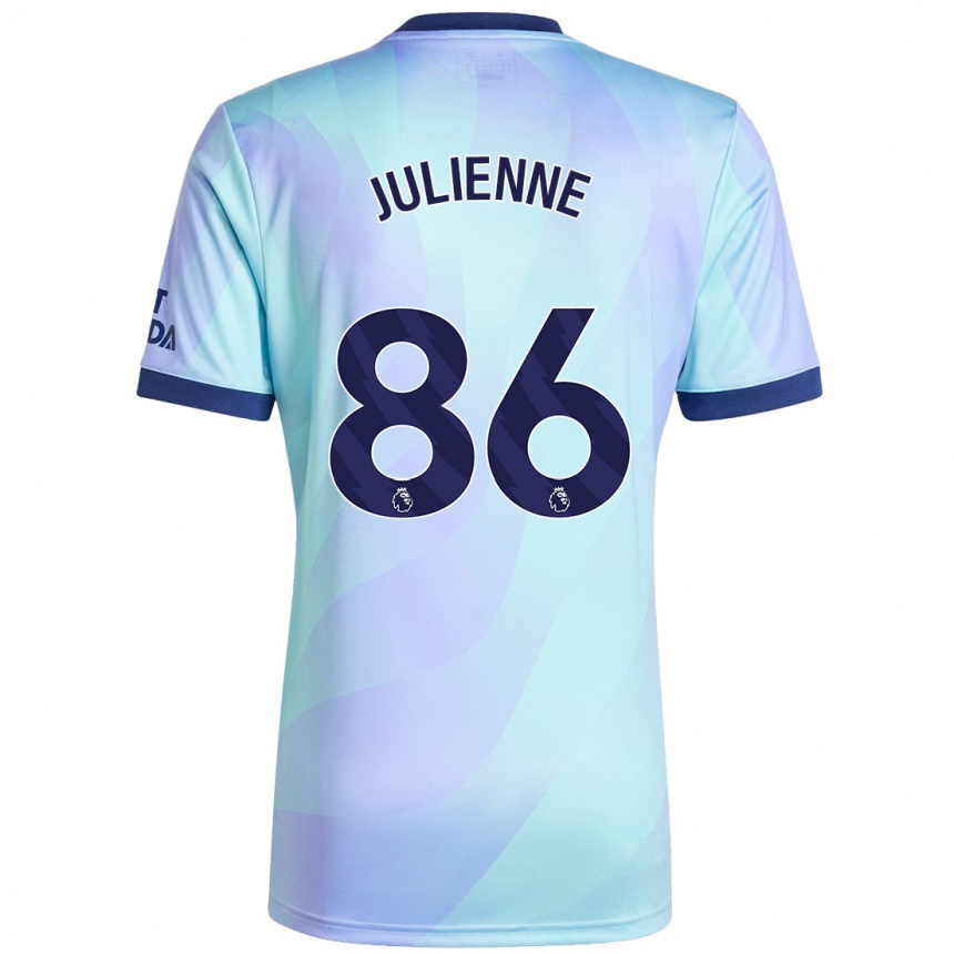 Niño Fútbol Camiseta Theo Julienne #86 Agua Equipación Tercera 2024/25 Argentina