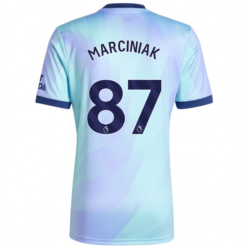 Niño Fútbol Camiseta Alex Marciniak #87 Agua Equipación Tercera 2024/25 Argentina