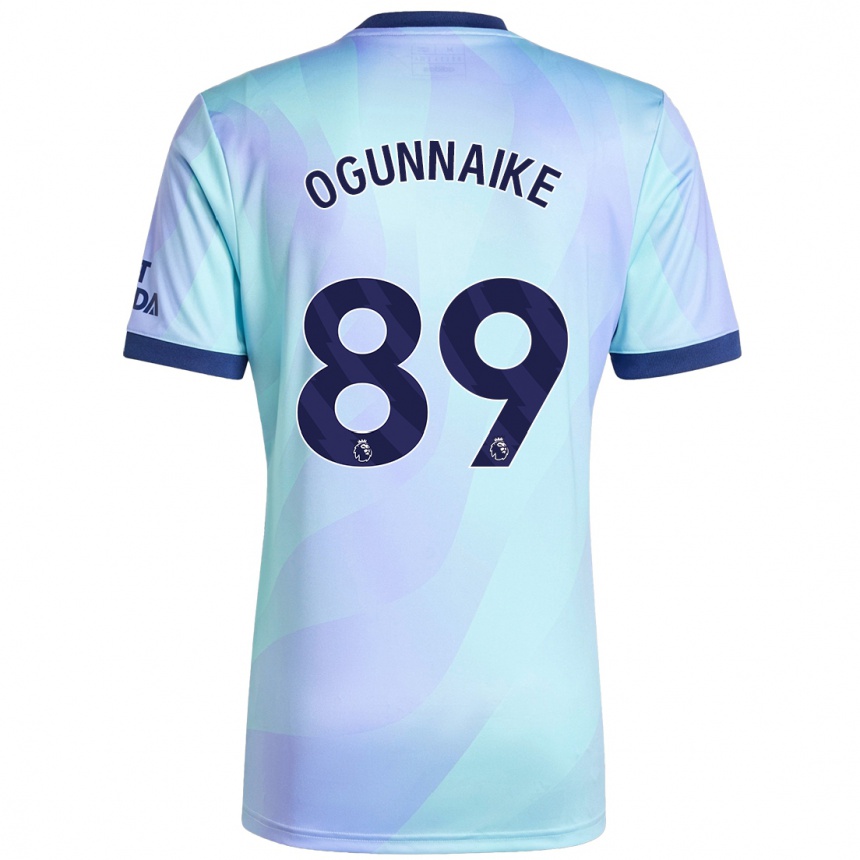 Niño Fútbol Camiseta Josh Ogunnaike #89 Agua Equipación Tercera 2024/25 Argentina