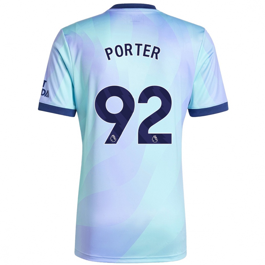 Niño Fútbol Camiseta Jack Porter #92 Agua Equipación Tercera 2024/25 Argentina