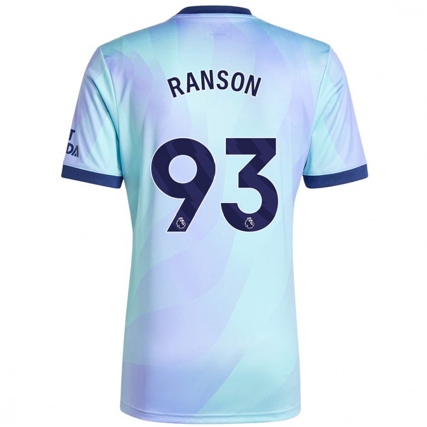 Niño Fútbol Camiseta Khari Ranson #93 Agua Equipación Tercera 2024/25 Argentina