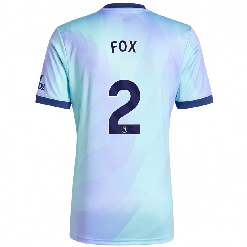 Niño Fútbol Camiseta Emily Fox #2 Agua Equipación Tercera 2024/25 Argentina