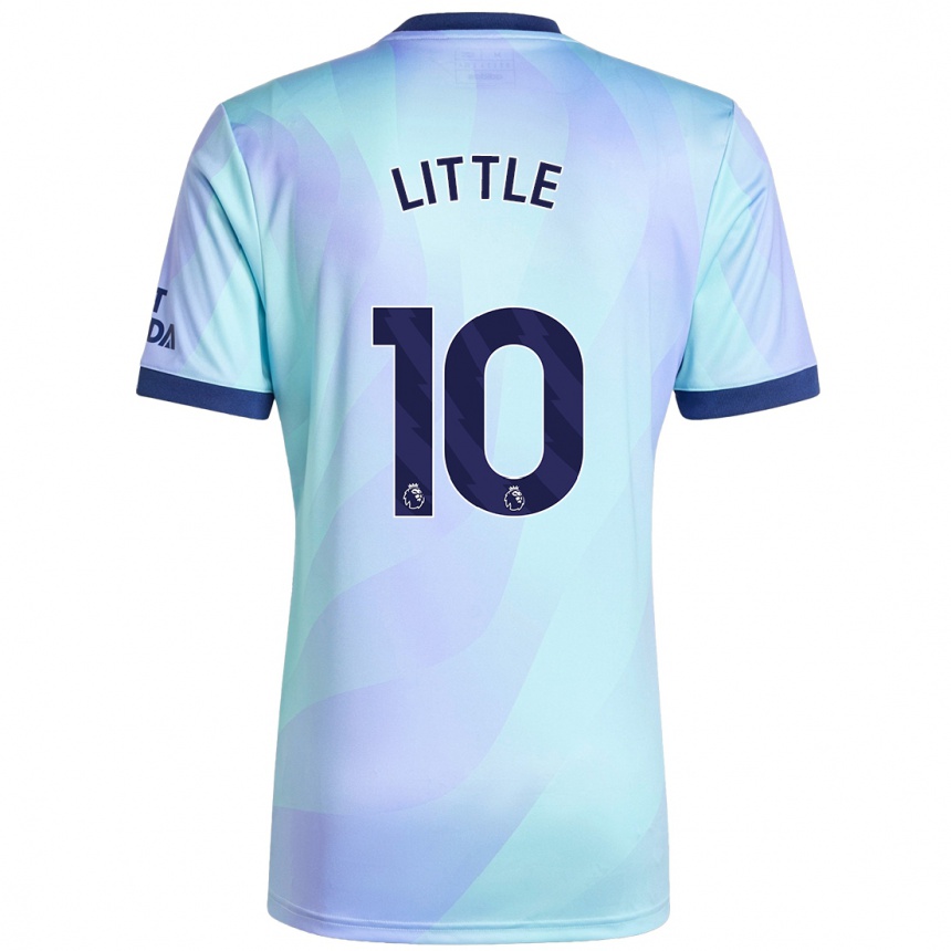 Niño Fútbol Camiseta Kim Little #10 Agua Equipación Tercera 2024/25 Argentina