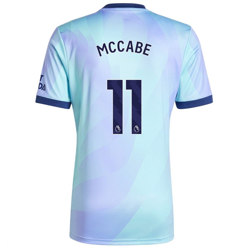 Niño Fútbol Camiseta Katie Mccabe #11 Agua Equipación Tercera 2024/25 Argentina