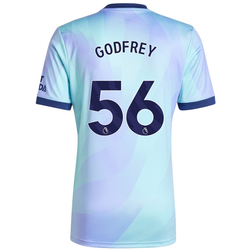 Niño Fútbol Camiseta Freya Godfrey #56 Agua Equipación Tercera 2024/25 Argentina