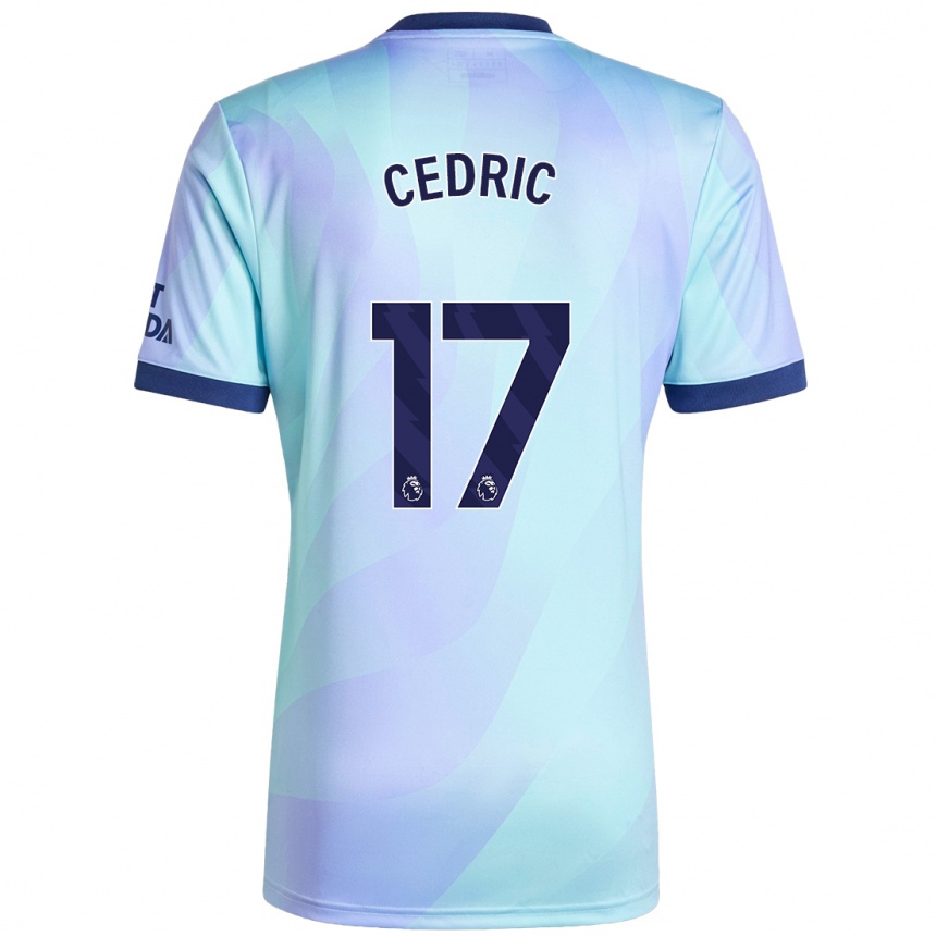 Niño Fútbol Camiseta Cedric Soares #17 Agua Equipación Tercera 2024/25 Argentina