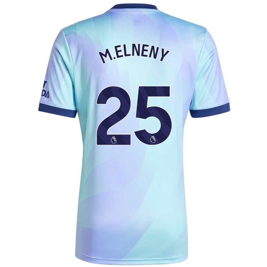 Niño Fútbol Camiseta Mohamed Elneny #25 Agua Equipación Tercera 2024/25 Argentina