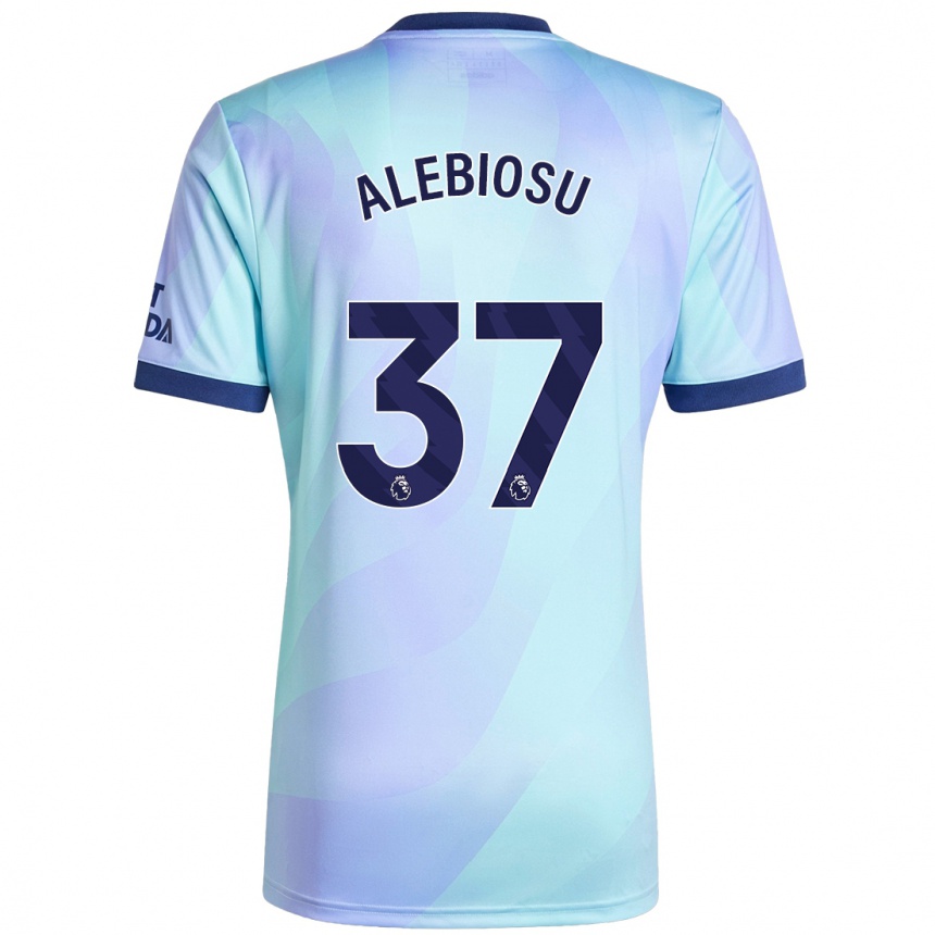 Niño Fútbol Camiseta Ryan Alebiosu #37 Agua Equipación Tercera 2024/25 Argentina